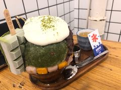 抹茶生乳かき氷-WONDER ICE 萬得冰田(建設路总店)