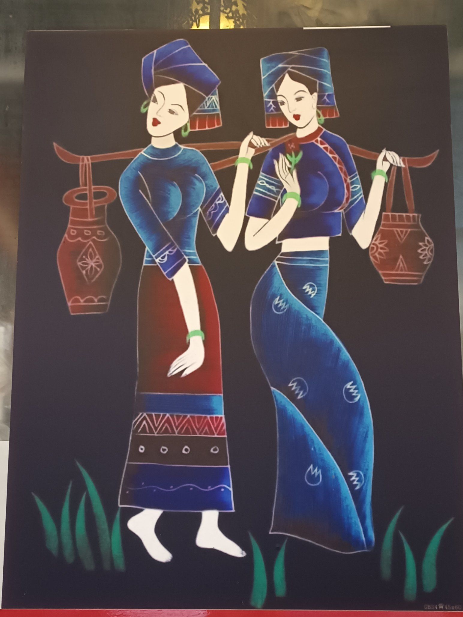 云南餐馆里的装饰画