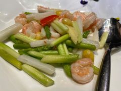 翠绿山药炒虾仁-满满海佛跳墙(千禧店)