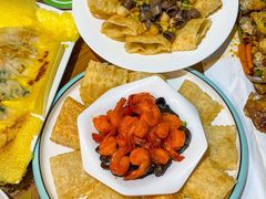 -东来菜馆•手抓海鲜家常菜•海鲜锅贴(鸽子窝店)