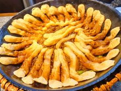 排骨豆角卷子-华盛园卷子王农家菜水库鱼