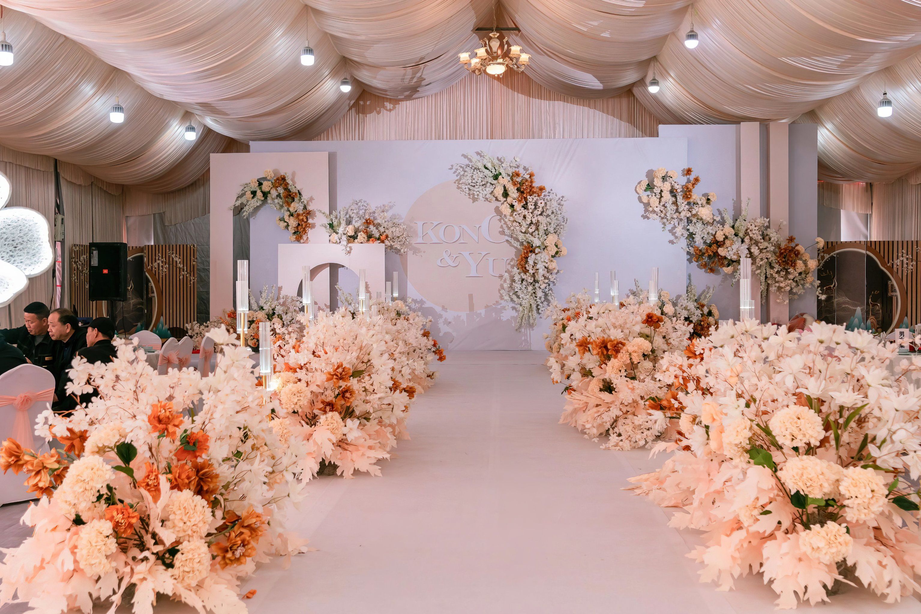 苏州婚礼|家里小院子大棚布置