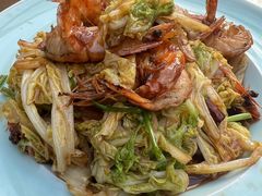 大虾炒白菜-魁盛居百年鲁菜馆(中林路店)