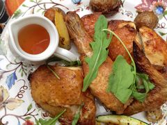 香料烤春鸡配时蔬-弗兰克牛排西餐厅Ribone steak house(柠檬花园店)