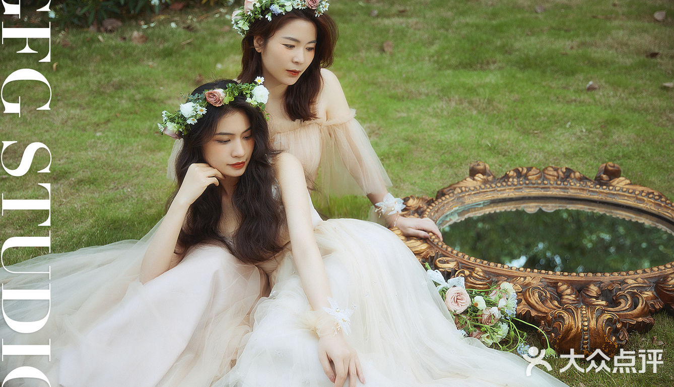 森系母女写真☘️超治愈/温柔的绿色系母女照