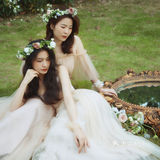 森系母女写真☘️超治愈/温柔的绿色系母女照
