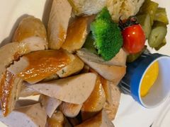 温野菜肉肠沙拉-食彩美印度特色美食餐厅·印度料理
