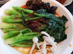 白灼菌菇菜心-新白鹿餐厅(虹桥南丰城店)
