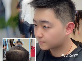 这款发型几乎适合所有男生 正面：刘海不要太碎