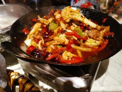干煸有机菜花-华盛园卷子王农家菜水库鱼