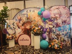 -小鲤鱼生日气球派对会场策划布置