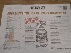 菜单-HELLO 27 意面·沙拉·帕尼尼