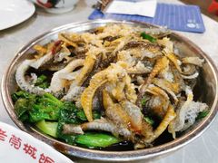 白灼鱼皮生菜-禄源公·老莞诚饭店