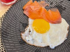 单面煎烟熏三文鱼-新发展亚太JW万豪酒店·福苑咖啡厅