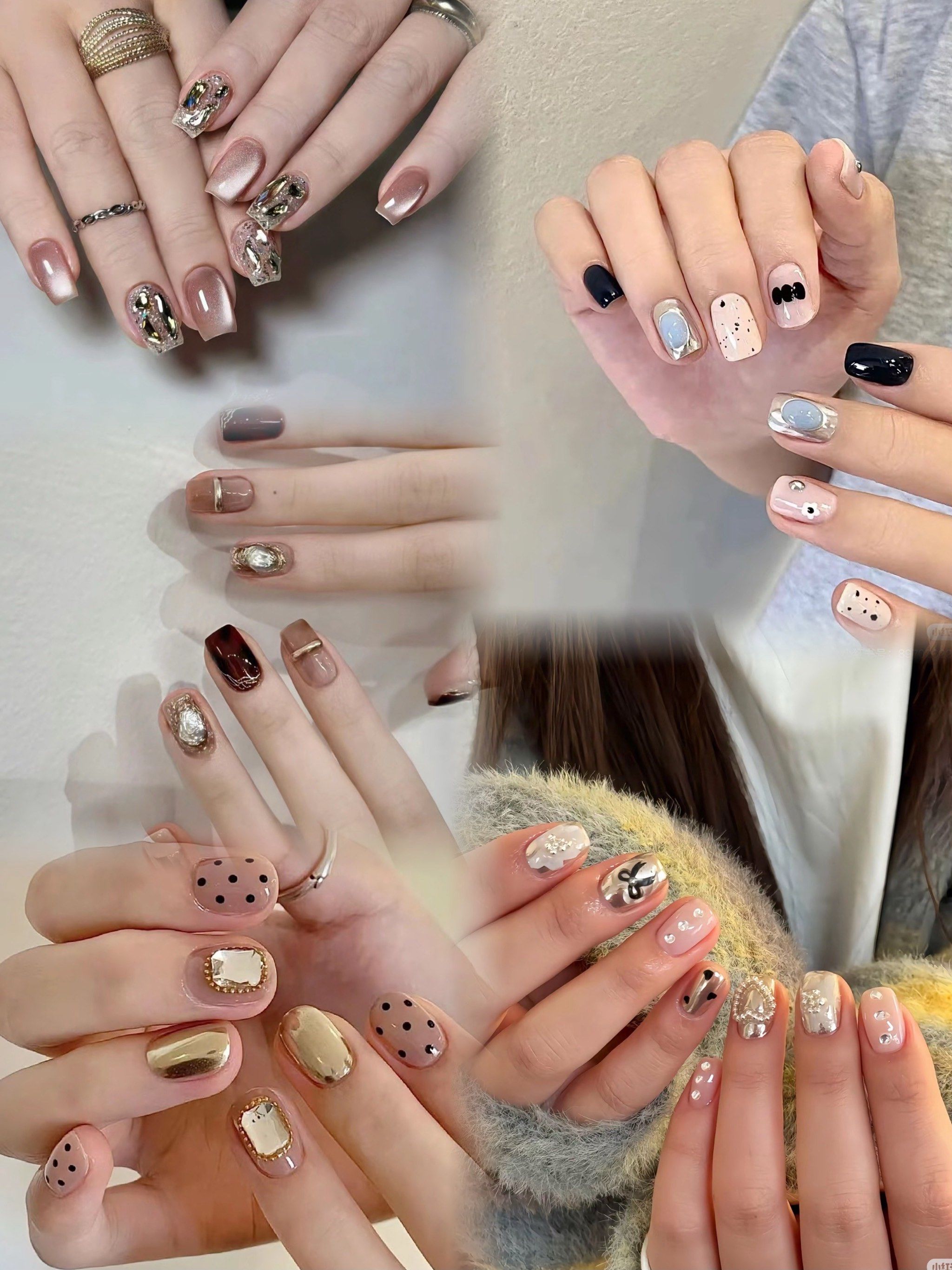 简单美甲款式分享