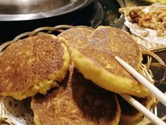 贴饼子-姥家大锅台水库渔家