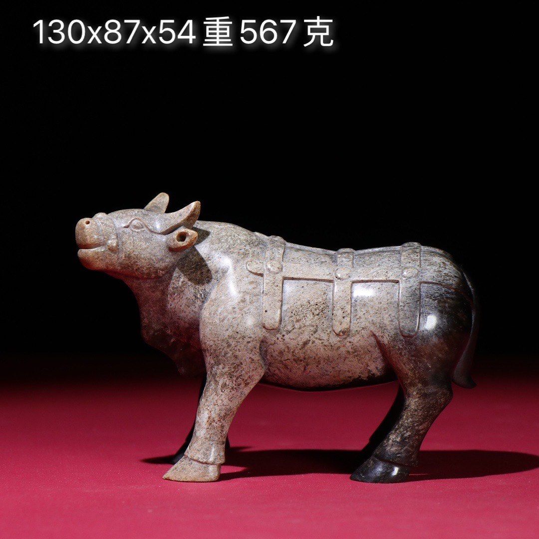 古玉老玉高古玉玉牛小摆件