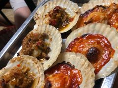 蒜蓉焗扇贝（熟蒜）3个-炒豆合作社(东四总店)