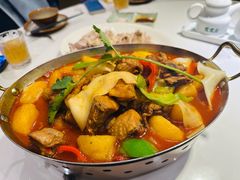 大盘鸡自带皮带面-贯贯吉·清真餐厅(浙江中路店)