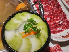 泉水冬瓜-左庭右院鲜牛肉火锅(环球港店)