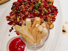 辣子鸡配土豆条-眉州东坡(上海中心店)