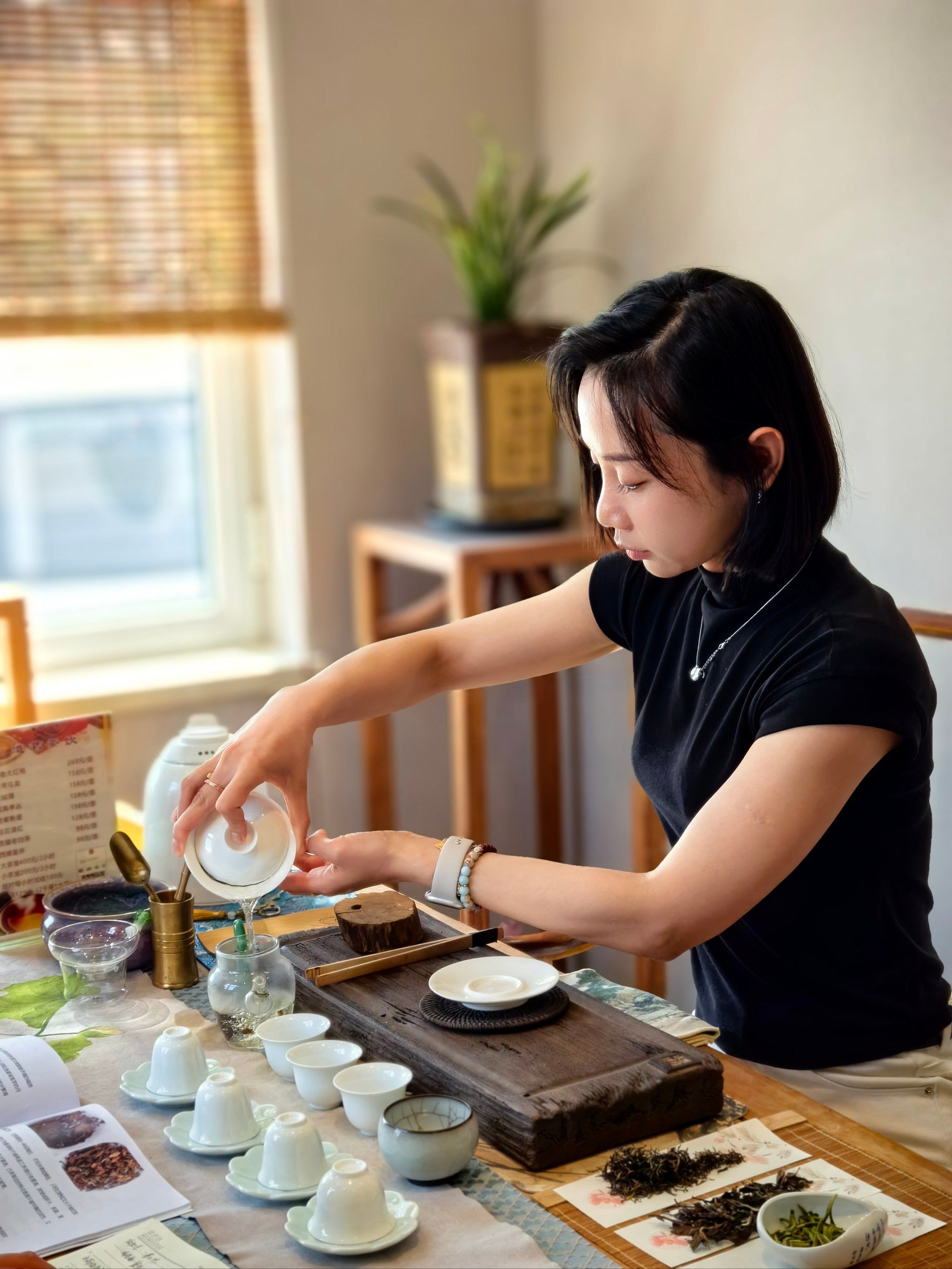 渔人码头道茗茶馆#清茶馆#商务茶馆