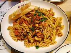 黑椒蘑菇熏肉意大利螺纹粉-托斯卡纳烘焙意大利餐厅(五天地店)