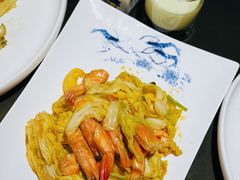 明虾烧菜芯-东莱馋房(陆家嘴店)