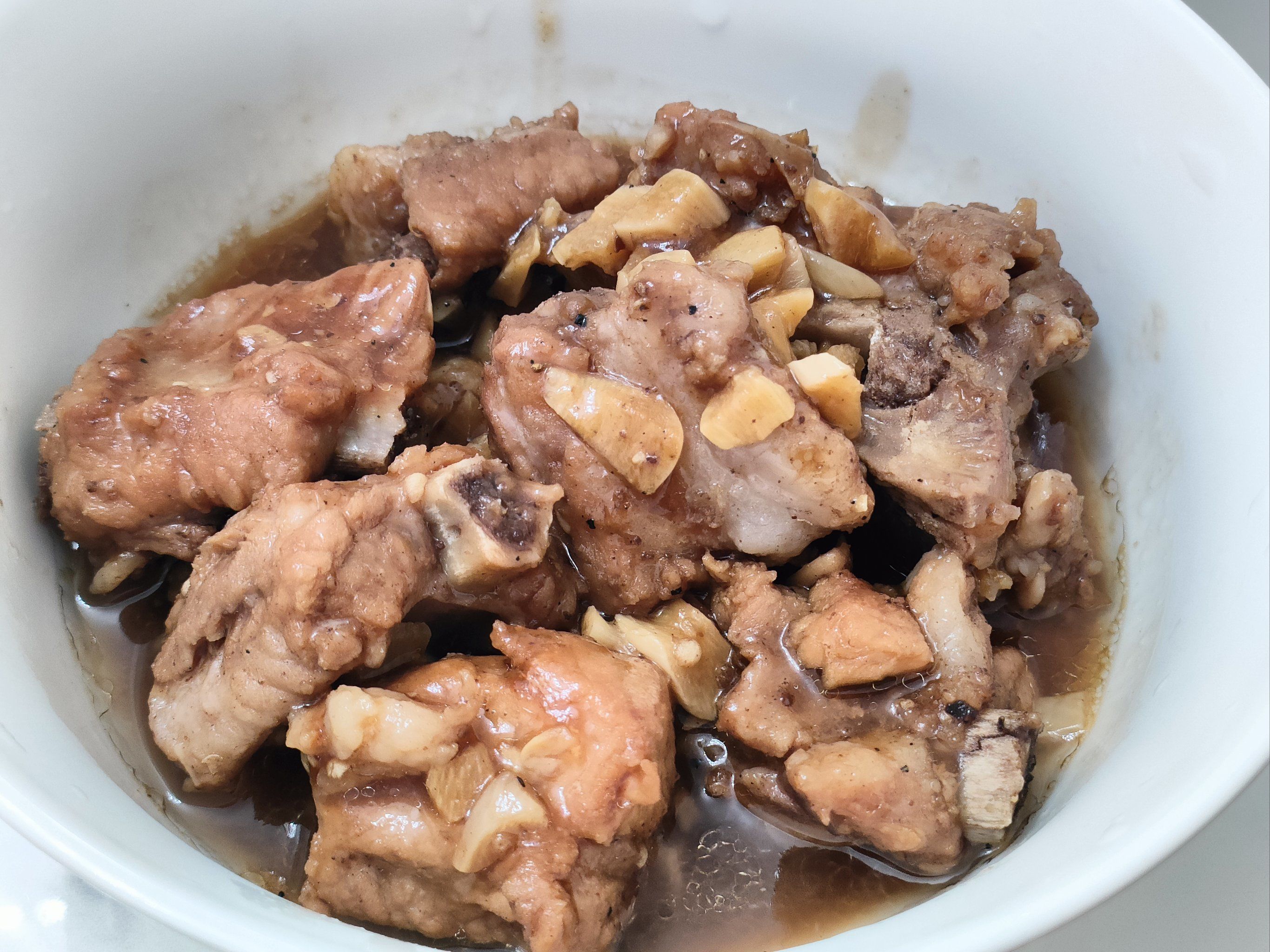 家常美味蒜香蒸排骨