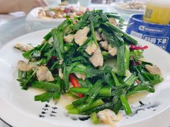 韭菜炒黄贝肉-沈家门小海鲜
