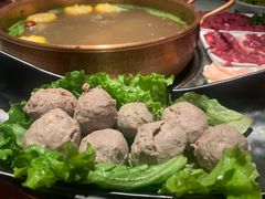 手捶生牛肉丸-牛村来人潮汕牛肉火锅(西单店)