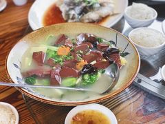 胡椒羊血浸杂菜-大门水乡·顺德菜