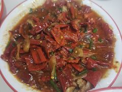 辣皮子肉拌面-托克逊老四号餐厅
