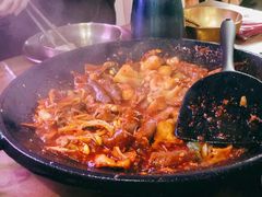 炒八爪鱼五花肉-HOTISLAND海鸡岛·韩国料理(江南西店)