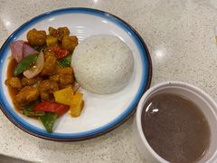 菠萝咕咾肉饭-明记港式烧腊茶餐厅(下沙店)
