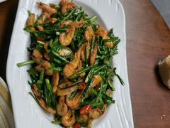 韭菜炒小河虾-烧肉馆(古北水镇景区店)