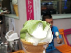 抹茶牛奶冰激凌-神户六甲牧场(北野本店)