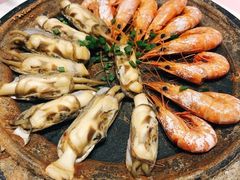 铁板蛏子虾双拼-高佳庄·舟山海鲜(海景旗舰店)