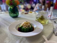 捞汁秋葵绣球菌-阿庄新豫菜(航海东路店)