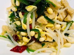 菠菜豆芽拌面筋-汉唐宴长安食府