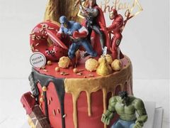 -咖咖熊蛋糕定制·英国蓝风车动物性淡奶油