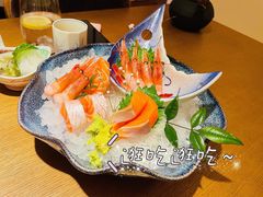 三文鱼刺身-水之惠鲜鱼料理(王府大街店)