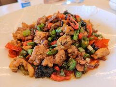 紫苏爆炒豆豉鸡-朗山酒店-餐厅