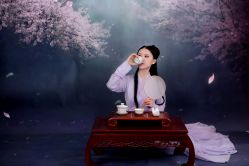 -后宫·古装汉服京剧儿童亲子全家福摄影