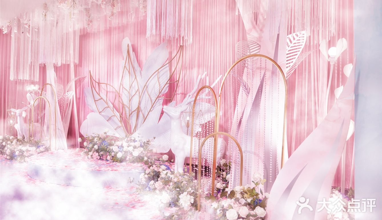 少女心爆棚！！！[糖果][糖果][糖果]甜美梦幻的粉色系婚礼