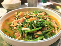 酸笋炒空心菜-浩海火燒雲傣家菜(静安芮欧店)