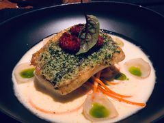 煎海鲈鱼配意大利节瓜面-AZUL by FUEL蓝色·法式酒馆(琶醍店)