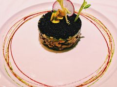 黑鱼籽酱香牛肉木瓜塔塔-王品牛排(郑州大卫城店)