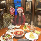 在万象城吃到了圣诞主题的漂亮饭