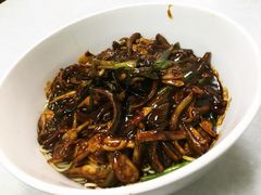 葱油鳝丝蛏子蛤蜊拌面-明呈黄鱼面馆(斜土路店)